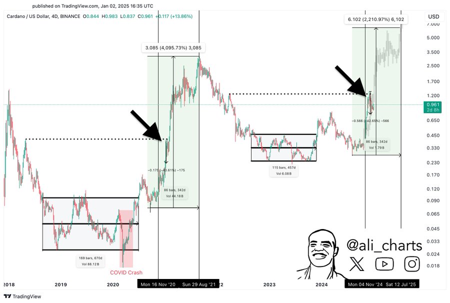 Cardano 4D Chart Ali Martinez