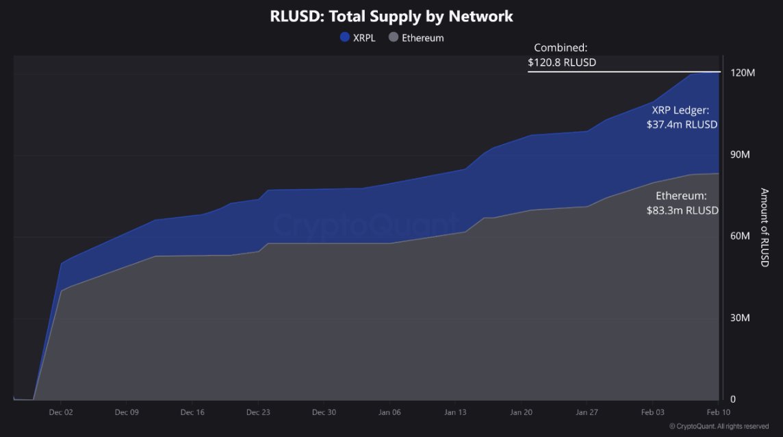 RLUSD supply by network