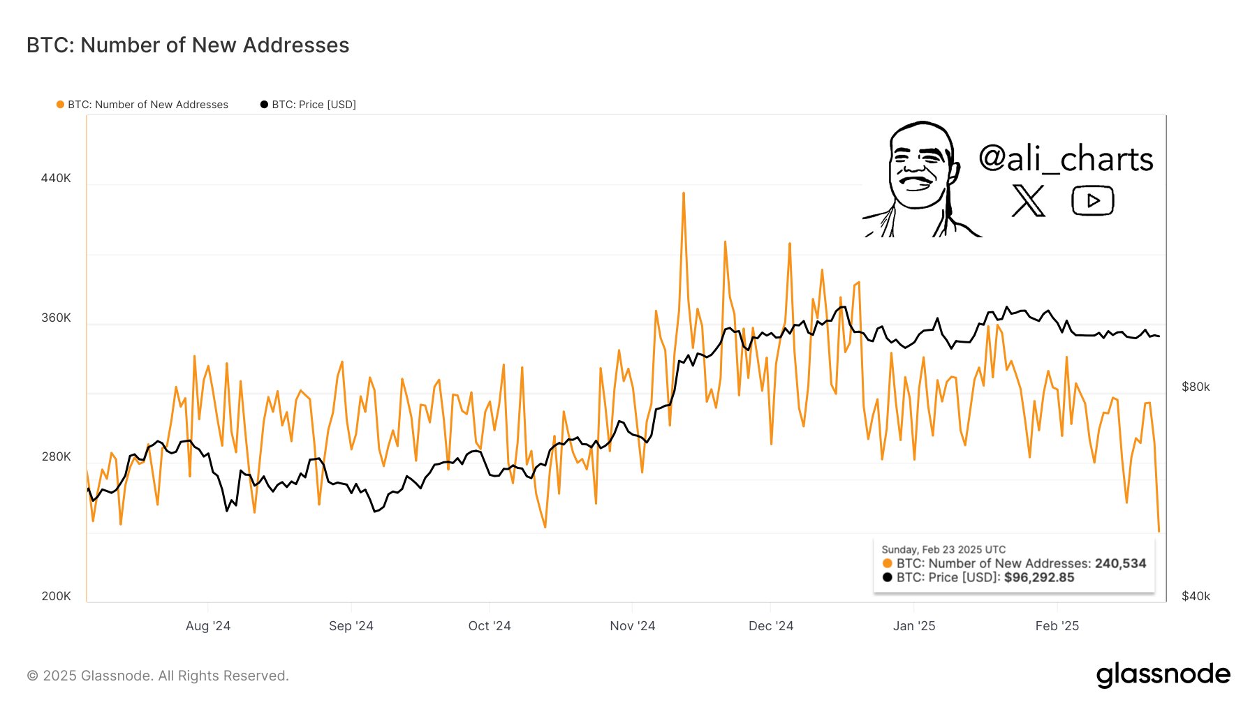 Bitcoin New Addresses